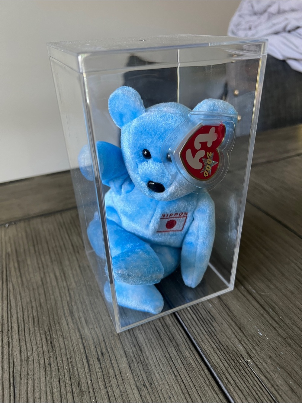 Nipponia Ty Light Blue Nippon Beanie Baby Bear Plush